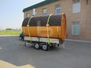 Мобильная баня на прицепе